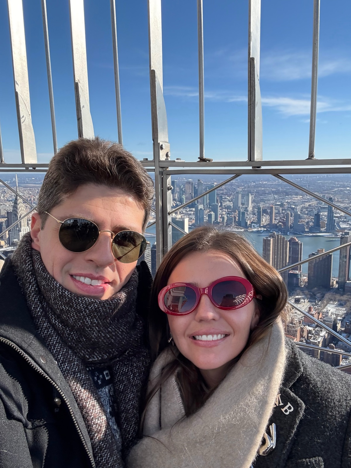 Manuela e Guilherme em uma viagem